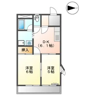 エクセルハイム宮路【3階】の間取り