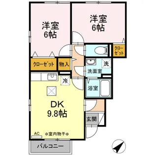 インペリアルA棟【1階】の間取り