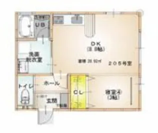 グランドゥールII【2階】の間取り