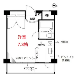 ジェイパーク山王【2階】の間取り