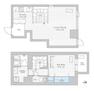 LA REINA ICHIGAYA KAGACHOの間取り