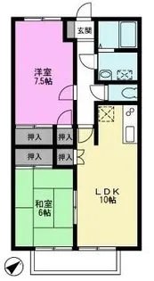 アヴェニール【1階】の間取り
