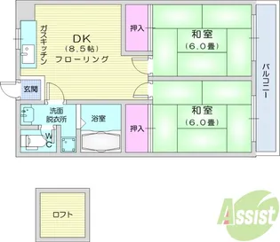 ササキ第一ビル【2階】の間取り