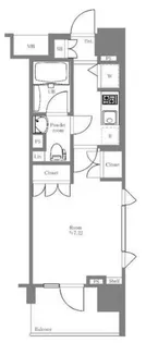 AXAS-WILL四谷三丁目Sta.【5階】の間取り