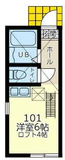 ユナイト菊名メグ・ライオン【1階】の間取り