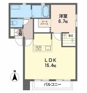 バリュージュ A【2階】の間取り