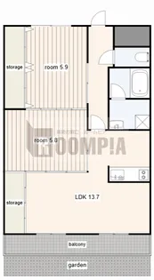 本郷マンション【1階】の間取り