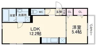 グレイス嵯峨【1階】の間取り