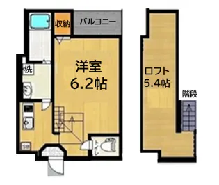 アルタイル三百人町【1階】の間取り