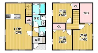 福岡県八女市国武【一戸建】の間取り