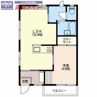 ベルハイツ【1階】の間取り