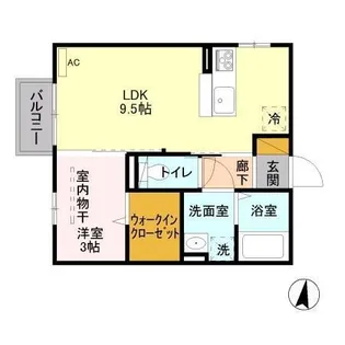 アクシス【1階】の間取り