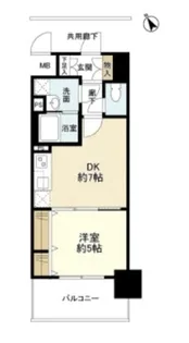 シティーコート堺駅前ロータリー【7階】の間取り