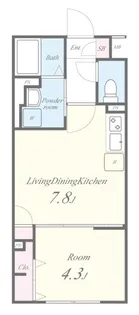 東京都新宿区四谷三栄町【マンション】の間取り