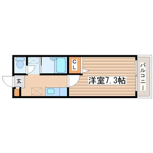 アルクラーラみずほ台【1階】の間取り