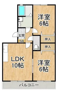 エスポワール長嶺【3階】の間取り