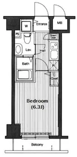 1Kの間取り画像