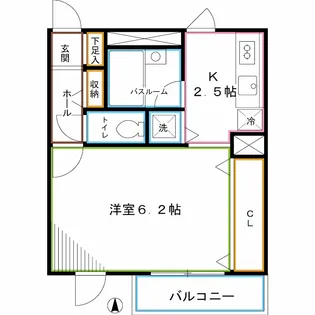東京都新宿区北新宿2【マンション】の間取り