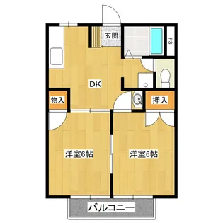 レジデンスピュア【2階】の間取り