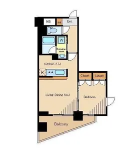 アイビーアネックス杉並【4階】の間取り