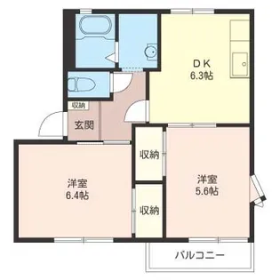 グリーンパーク 富士見 C【2階】の間取り