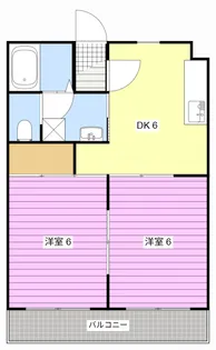 マンションリビエールII【4階】の間取り