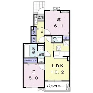 サン・シャルム【1階】の間取り