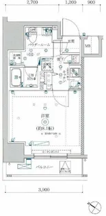 MAXIV CROS竹ノ塚【8階】の間取り