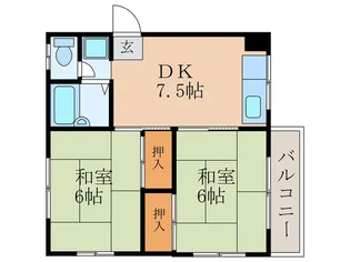 bau竹谷【5階】の間取り