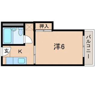ハイツサンシャイン【1階】の間取り