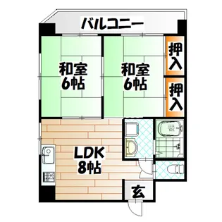 スリム西小倉【3階】の間取り