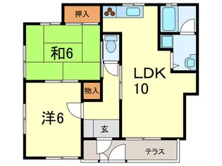 エクセラン大森【1階】の間取り