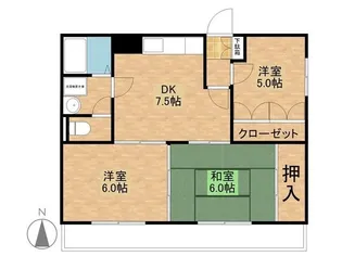 シェソワ高藤【2階】の間取り