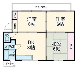 御池ハウス【3階】の間取り