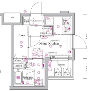 東京都葛飾区金町4【マンション】の間取り