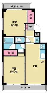 ウォーターヒルズ【3階】の間取り