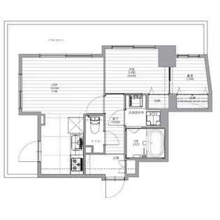 レジデンス渋谷富ヶ谷(Residence Shibuya Tomiga【7階】の間取り