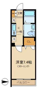パークス東中野【1階】の間取り