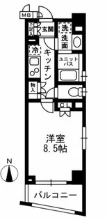 レジディア中落合A棟【5階】の間取り