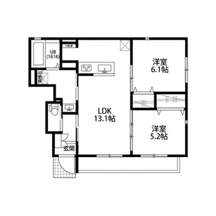 アムール京都梅小路【1階】の間取り