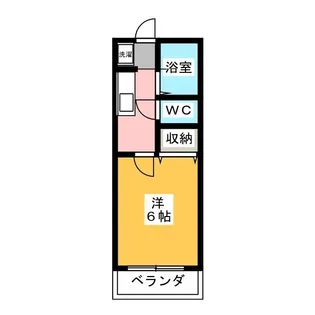 ピークハイム和光B【1階】の間取り