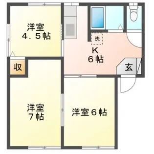 リバーハウス【2階】の間取り