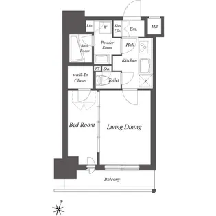 ミュージシャンズヴィラ幡ヶ谷【7階】の間取り