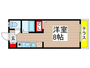 ハ-ベスト黒砂台【1階】の間取り