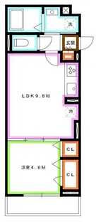 東京都調布市深大寺北町4【アパート】の間取り