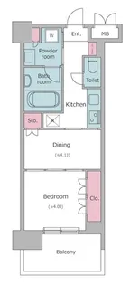レジディア文京本郷【10階】の間取り