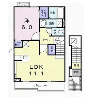 メロディ【2階】の間取り
