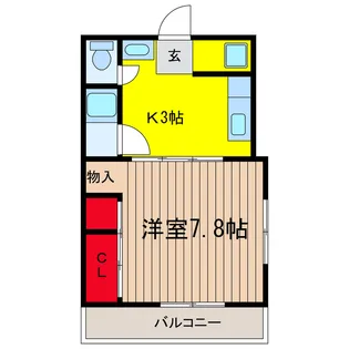 マセラティヒガシアヤセ【2階】の間取り
