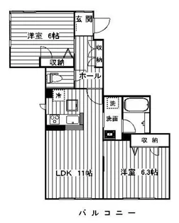 HOPE FOREST【3階】の間取り