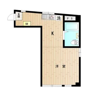 エスペランサ初台【1階】の間取り